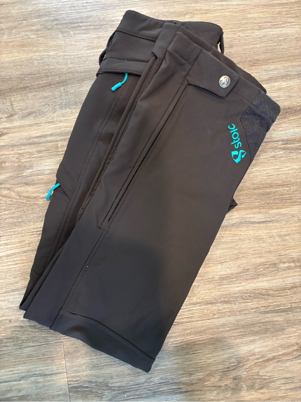 Stoic Women’s Small Softshell Fleece Lined Hiking Pants Brown Stretch